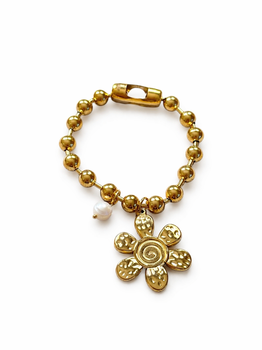 Set Flor Dorada Vintage 💖