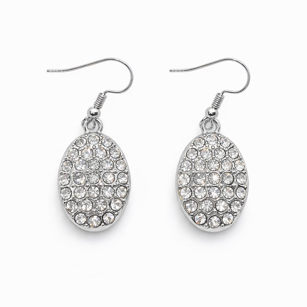 Aretes colgantes con cristales