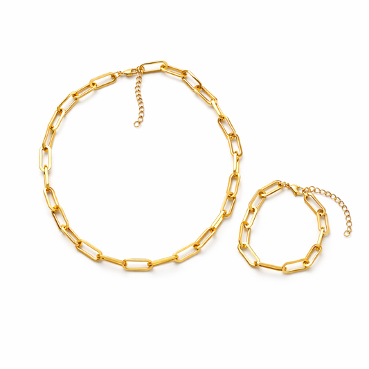 Set Dorado Vínculo Elegante✨