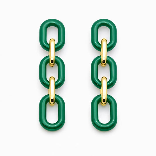 Pendientes Colgantes de Eslabones