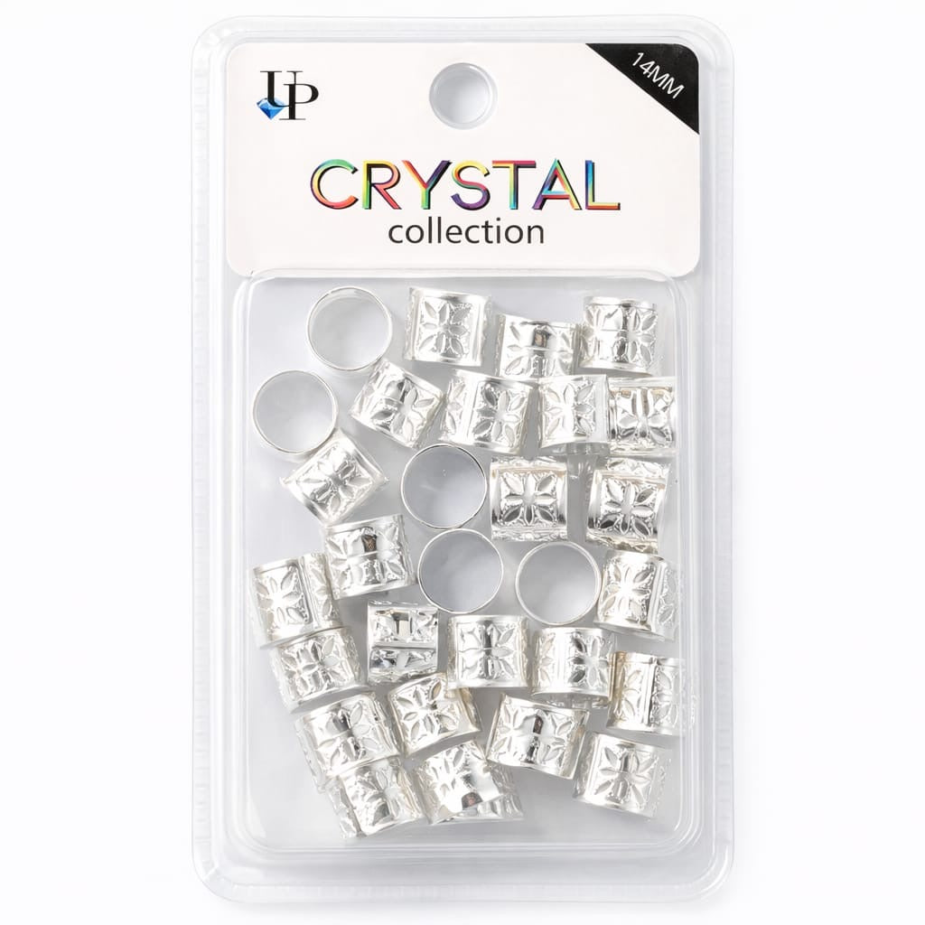 Paquete de anillos de aluminio para trenzas