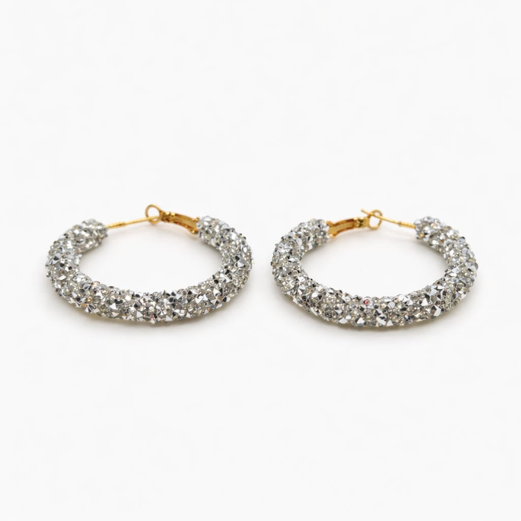 Pendientes Aro Grueso con superficie brillante
