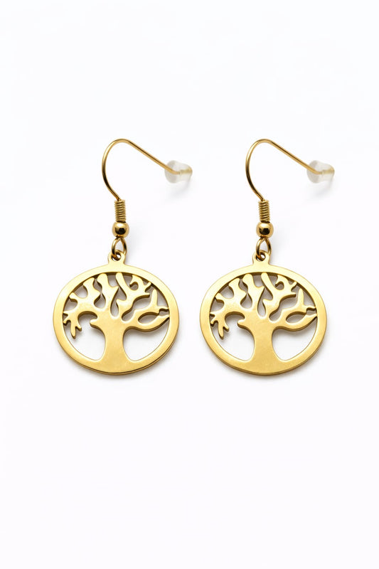 Pendientes Árbol de la Vida redondos