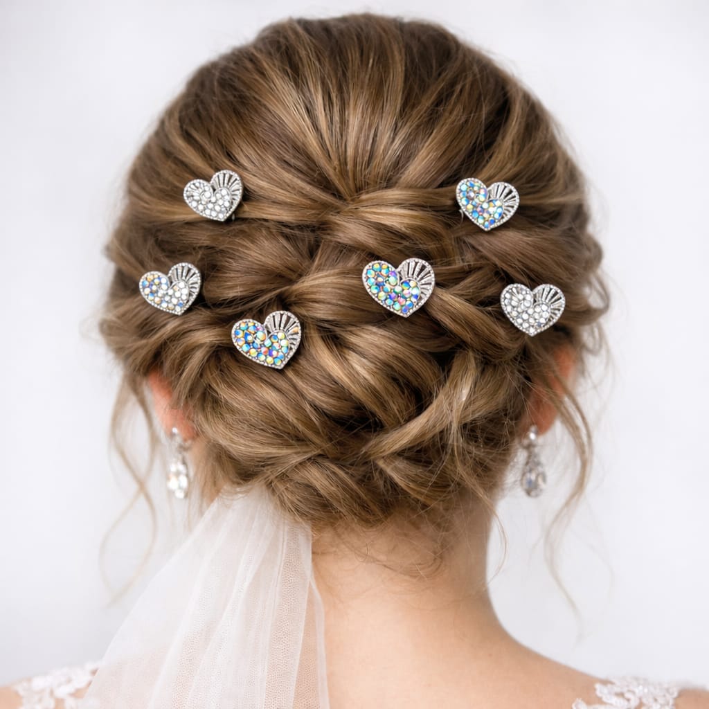 Horquilla con corazón – Elegancia nupcial