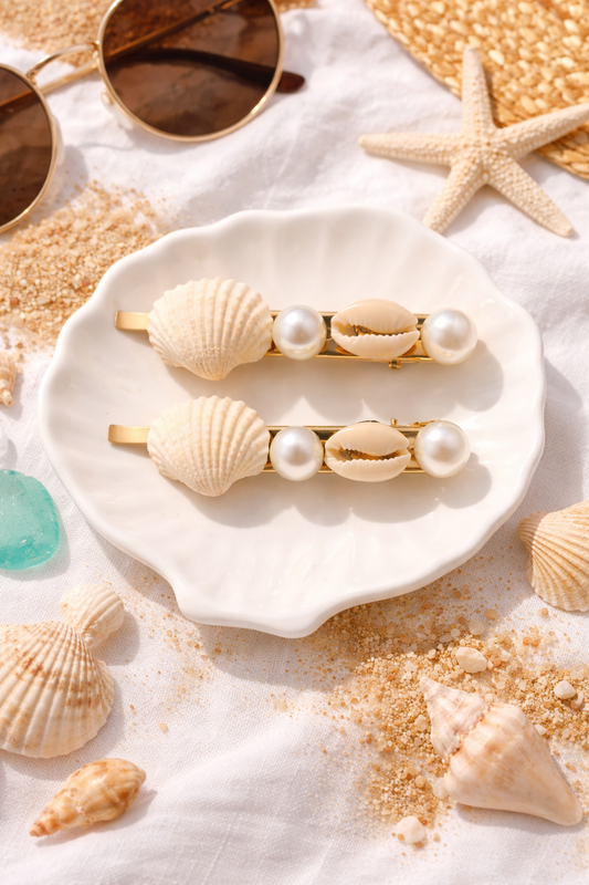 Set de Pinzas Costa Perla 🐚✨