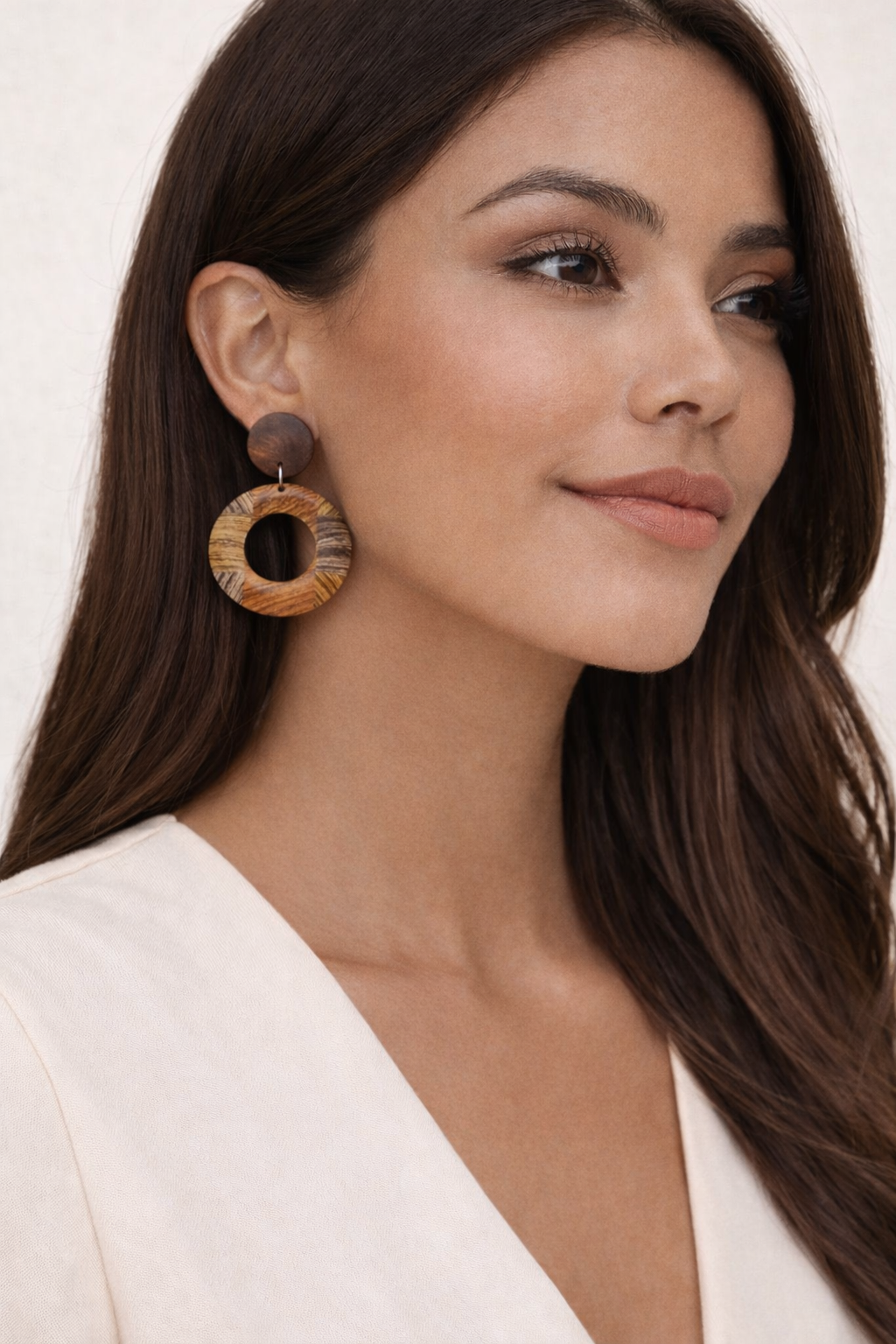 Aretes Círculo Tierra✨