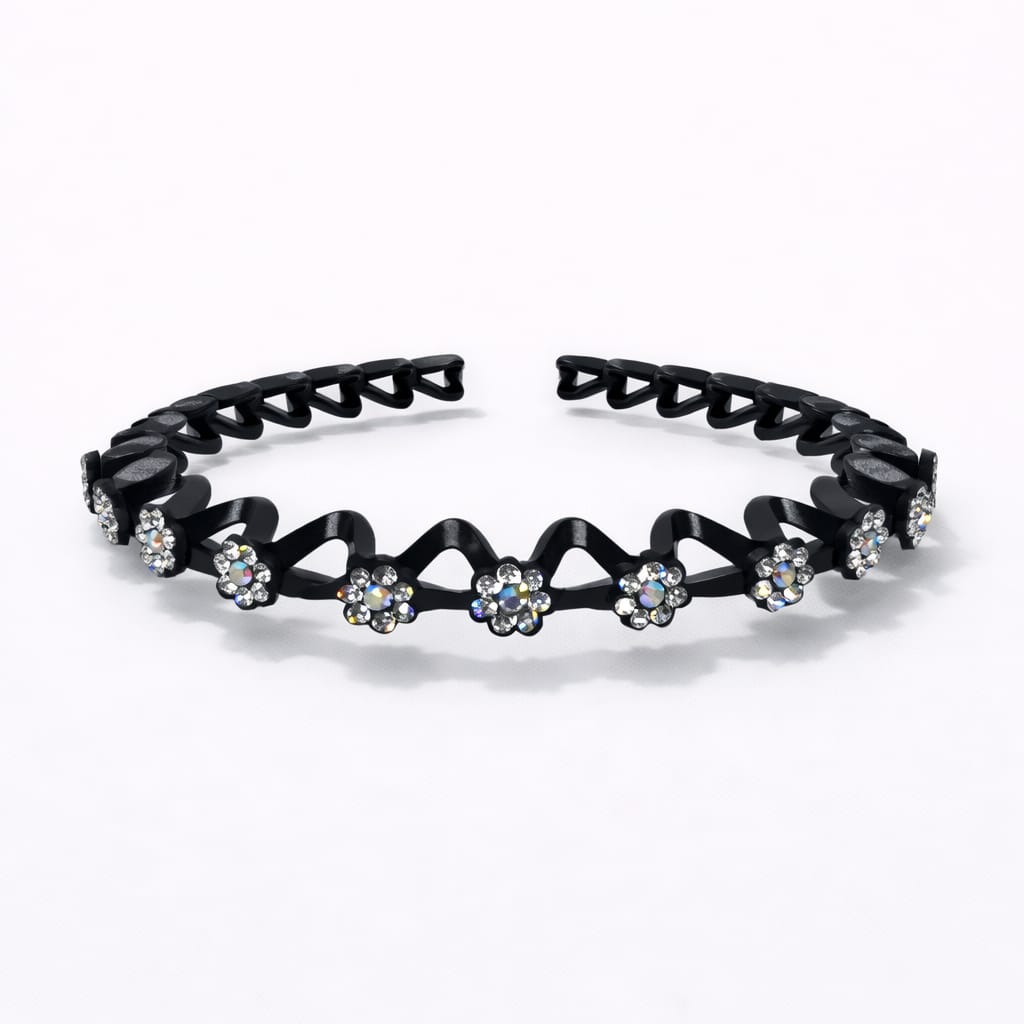 Diadema ondulada con dientes