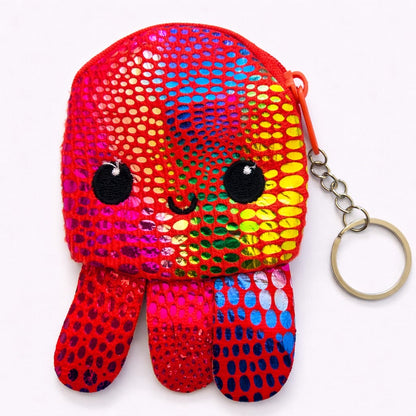 Monederos/Llaveros de pulpo reversibles