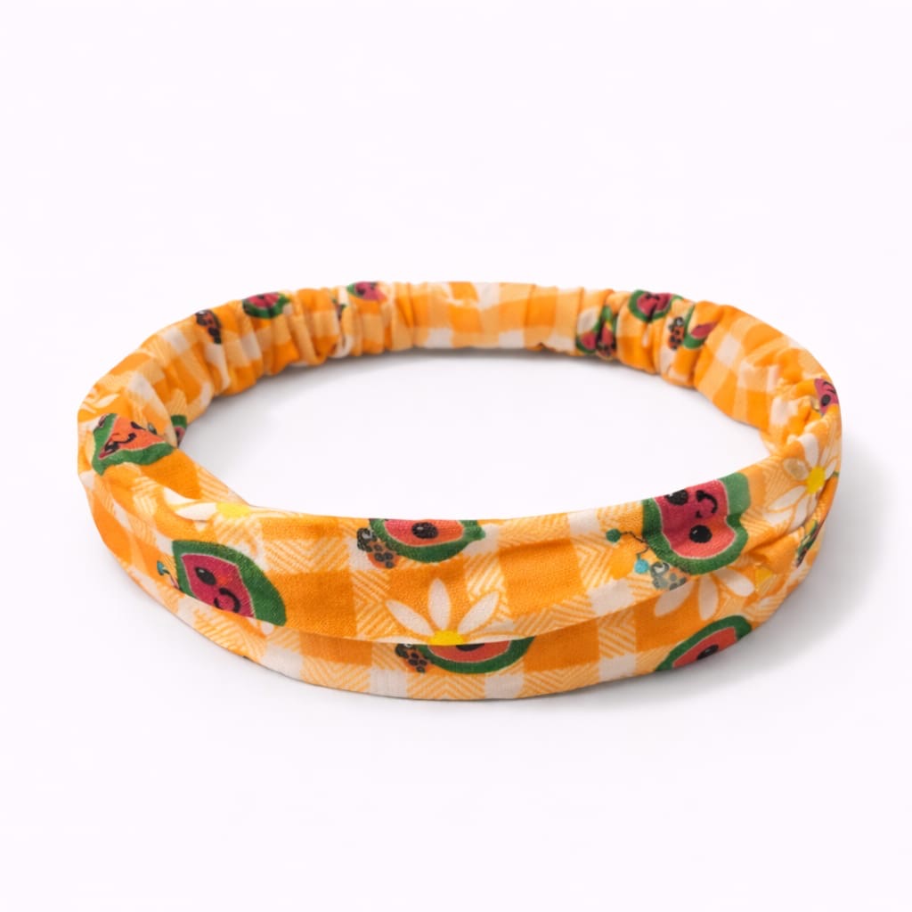 Bandas con elástico, estampados en cuadros con Sandías
