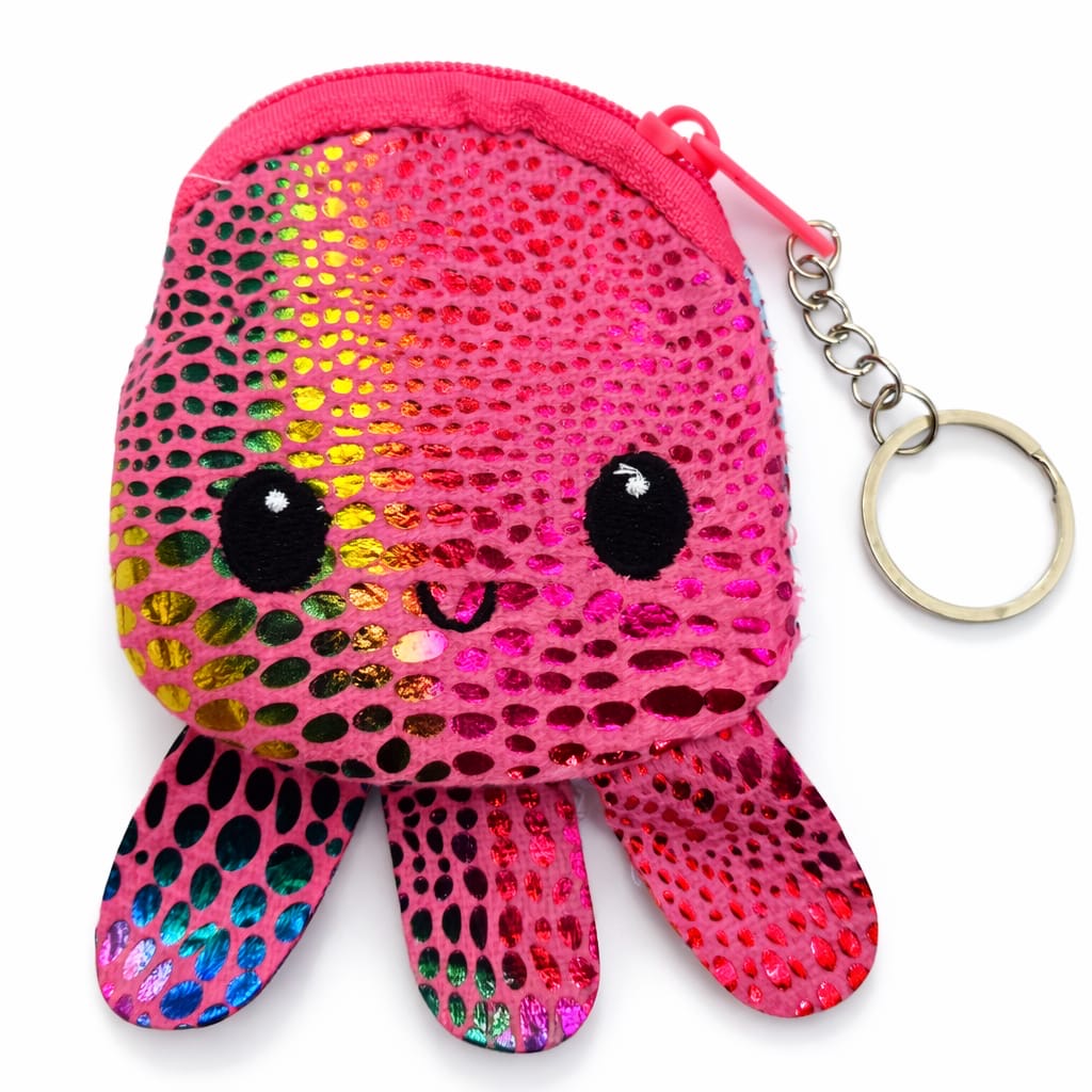 Monederos/Llaveros de pulpo reversibles