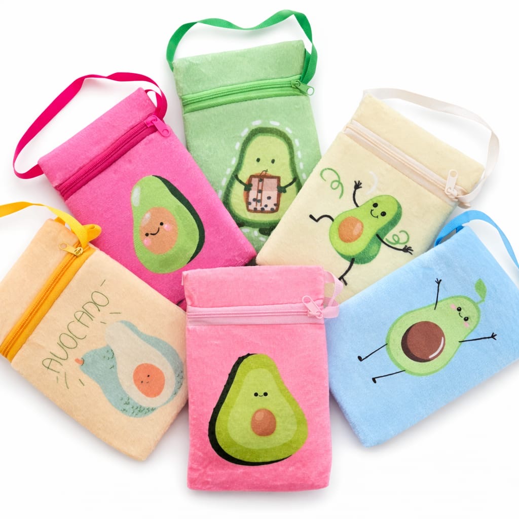 Cartera pequeña con diseño de avocado