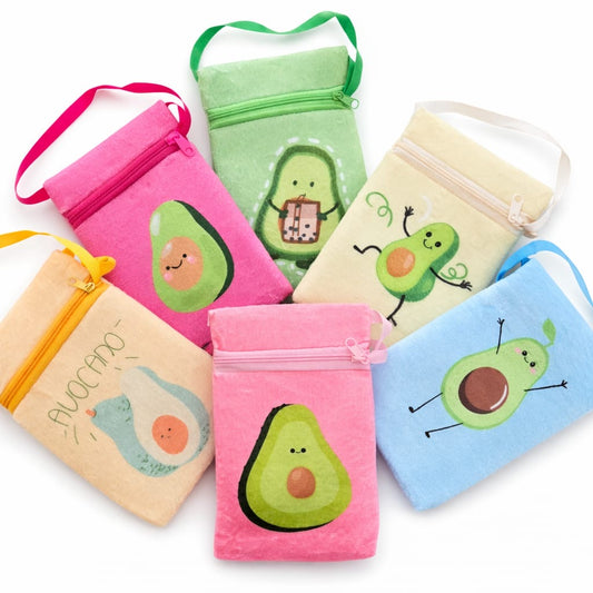 Cartera pequeña con diseño de avocado
