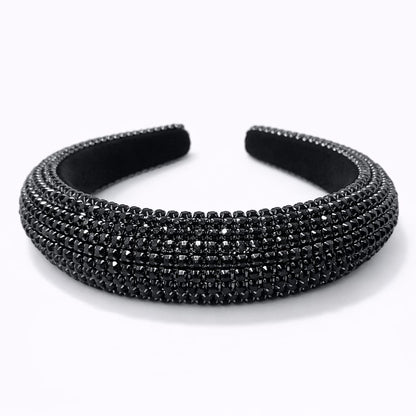 Diadema Acolchada con Diamantes de Imitación – Elegancia y Comodidad