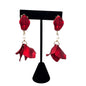 🌹 Aretes Flor Carmesí