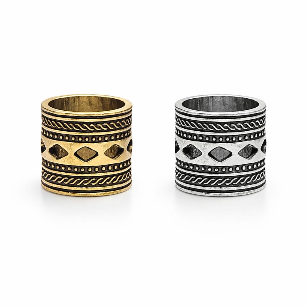 Anillos de banda ancha diseños tribales