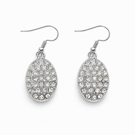 Aretes colgantes con cristales
