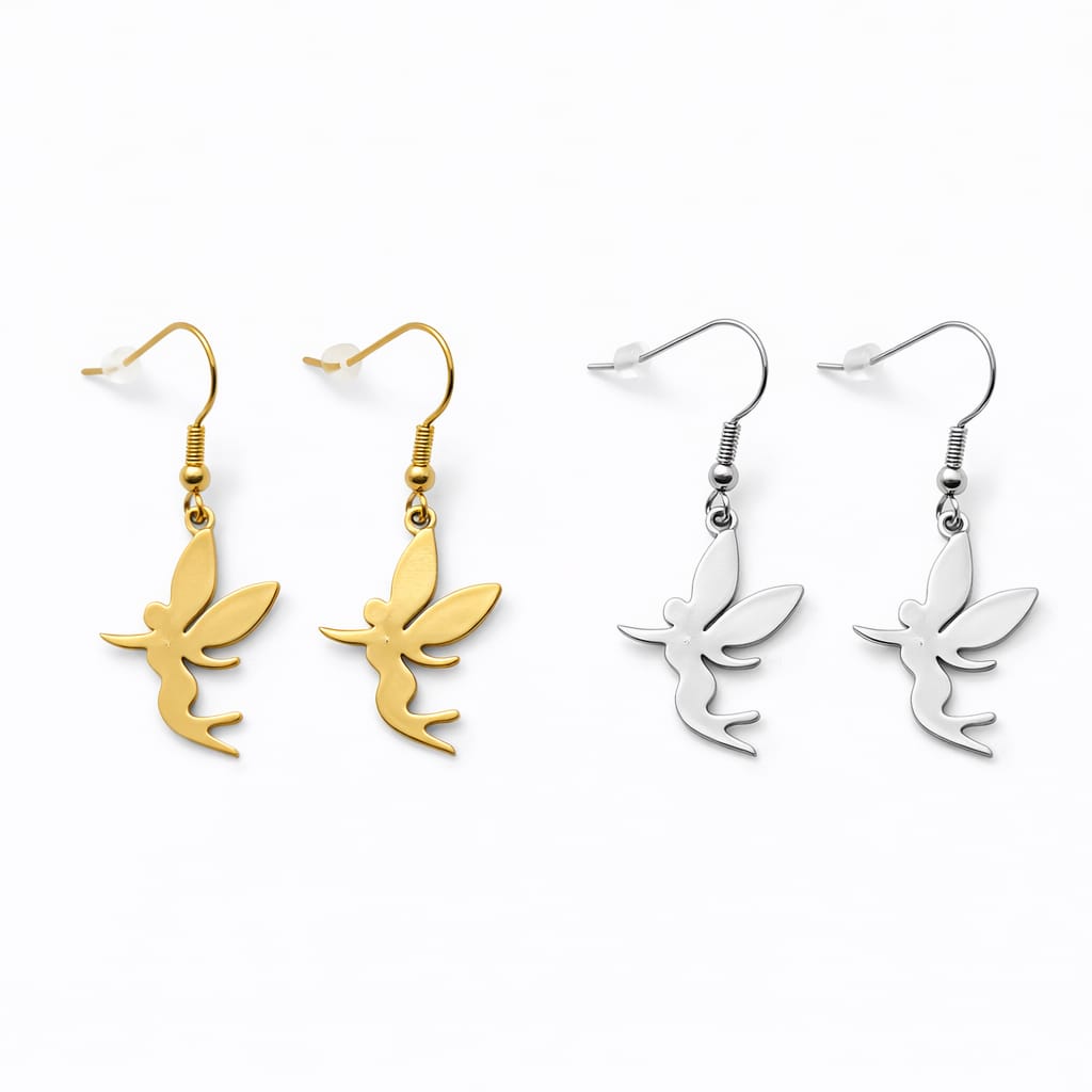 Pendientes colgantes de hada (Campanilla)