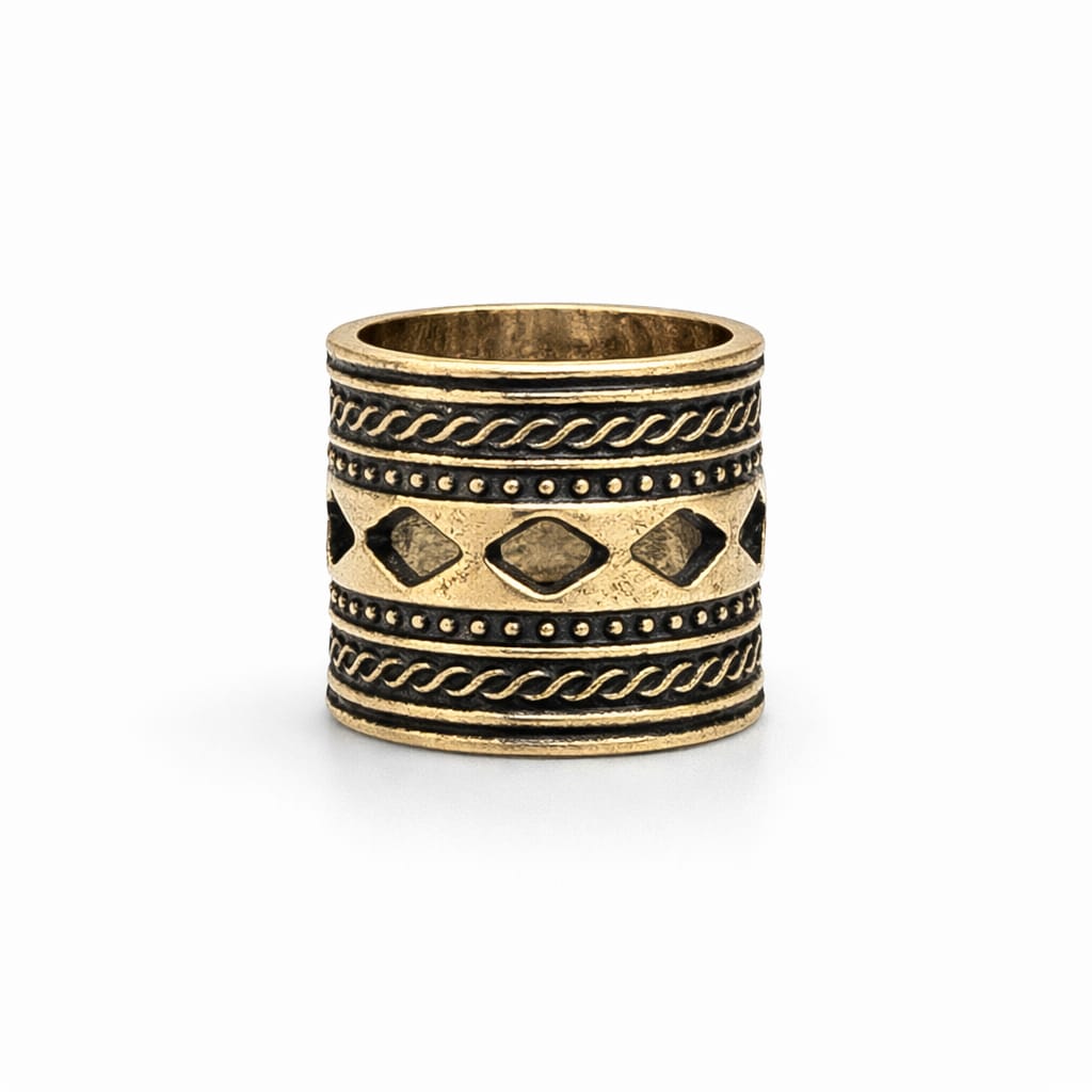 Anillos de banda ancha diseños tribales