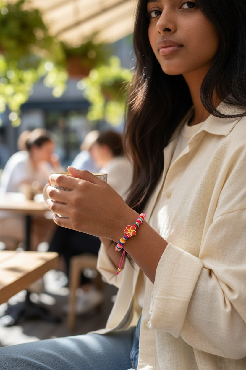 Pulseras Flora Multicolor Ajustable