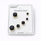 Set de Aretes Clásicos – Acero Inoxidable