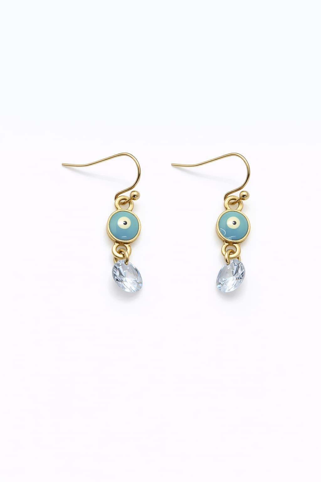 Aretes Ojo Protector – Acabado Dorado