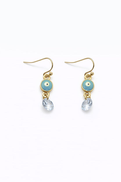 Aretes Ojo Protector – Acabado Dorado