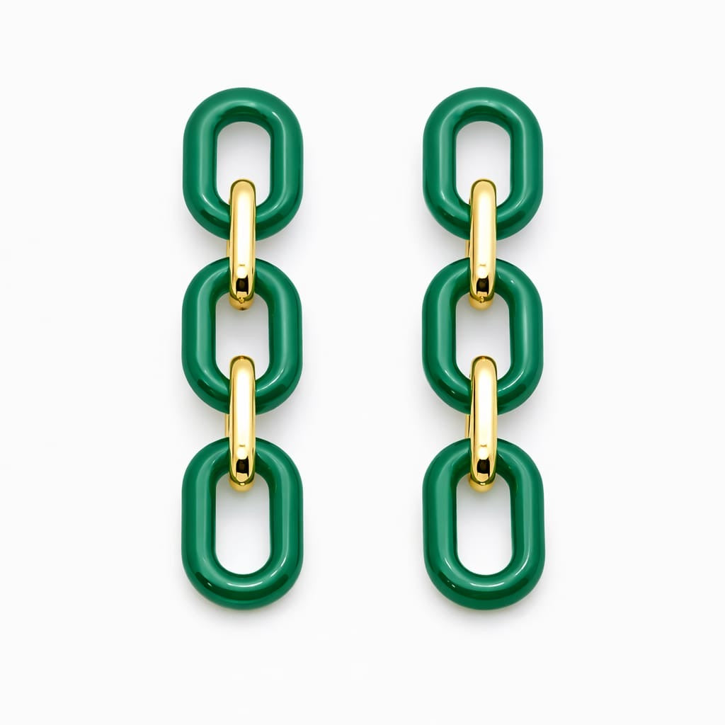 Pendientes Colgantes de Eslabones