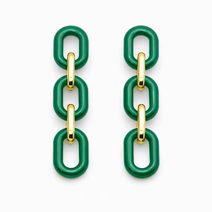 Pendientes Colgantes de Eslabones