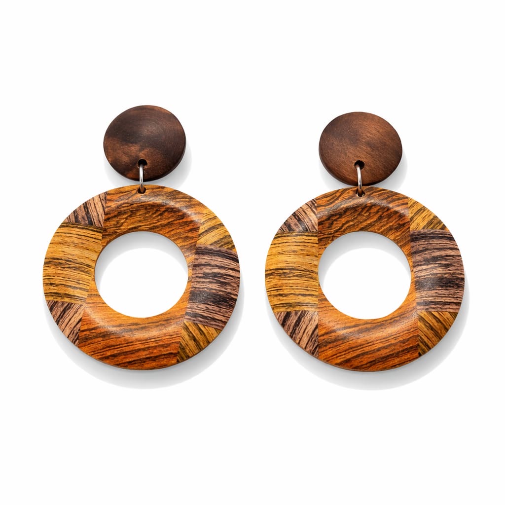 Aretes Círculo Tierra✨