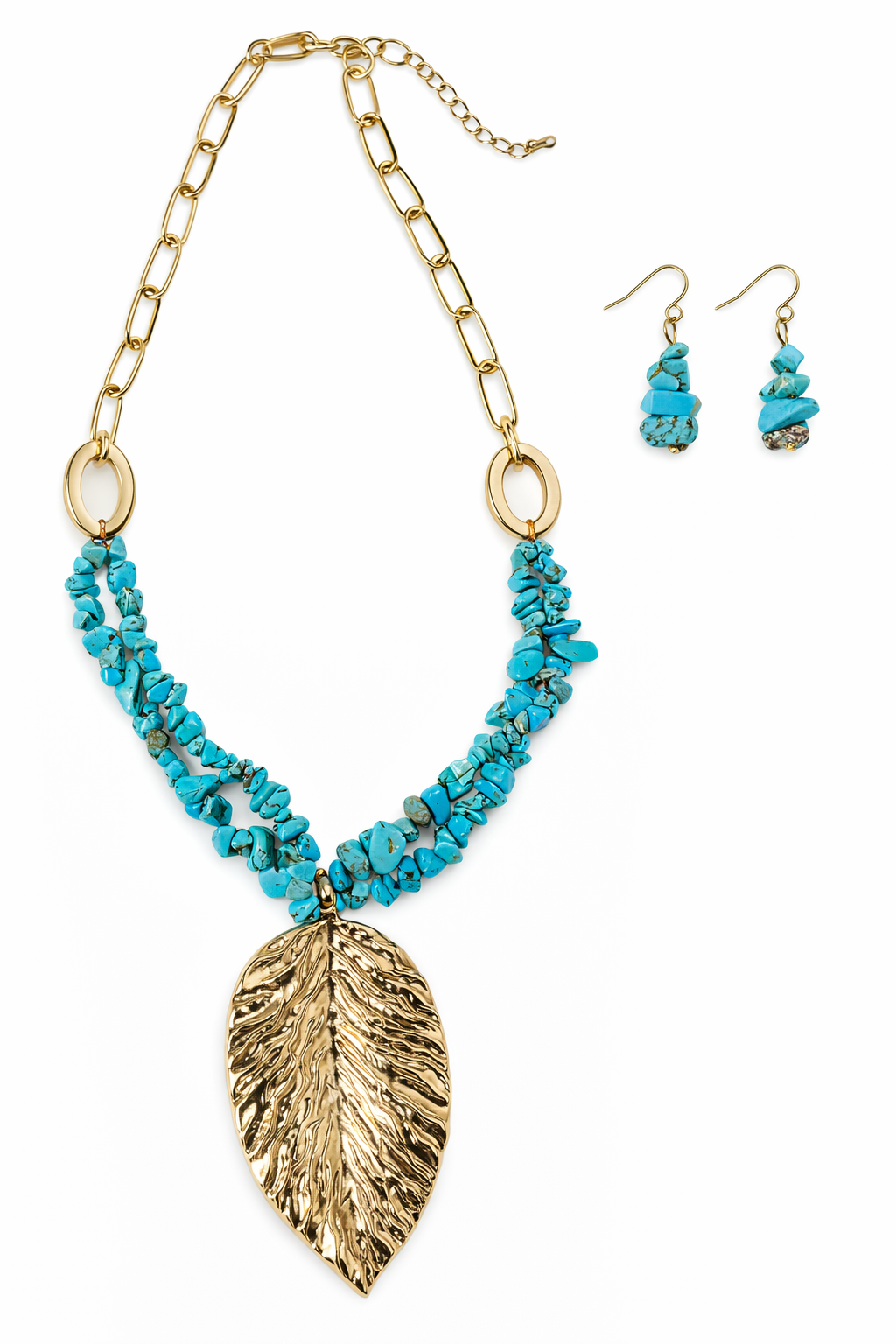 ✨ Set Alma Turquesa – Collar + Aretes ✨