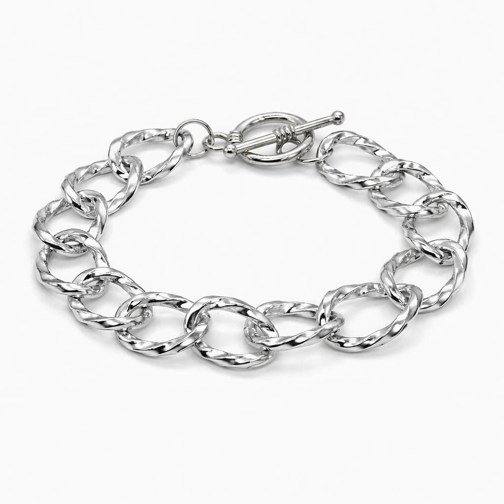 Pulsera de Cadena de Eslabones Gruesos