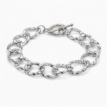 Pulsera de Cadena de Eslabones Gruesos