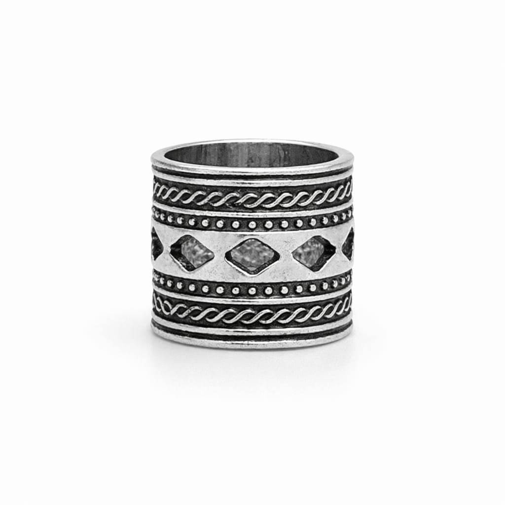 Anillos de banda ancha diseños tribales
