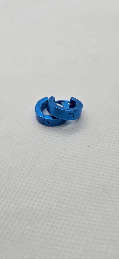 Aretes tipo huggie en acero inoxidable