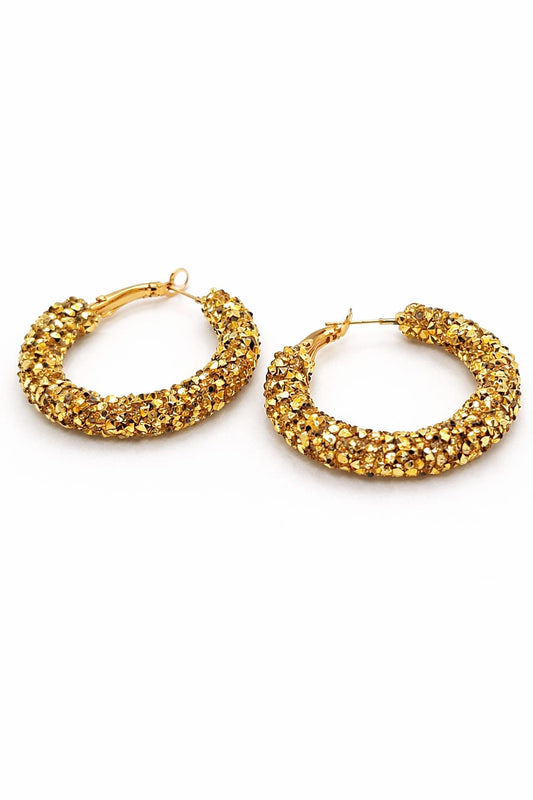 Pendientes Aro Grueso con superficie brillante