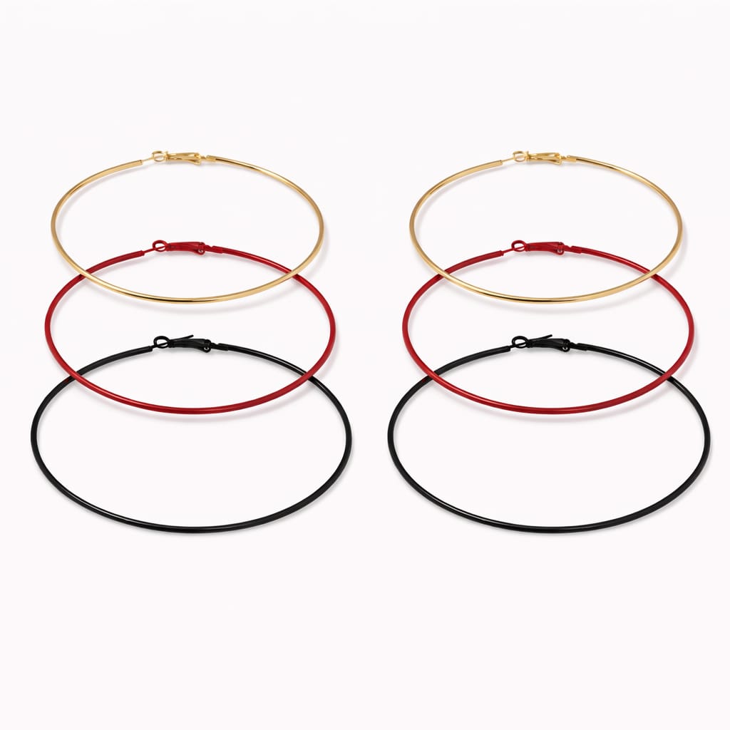 Set de Argollas de 3 colores