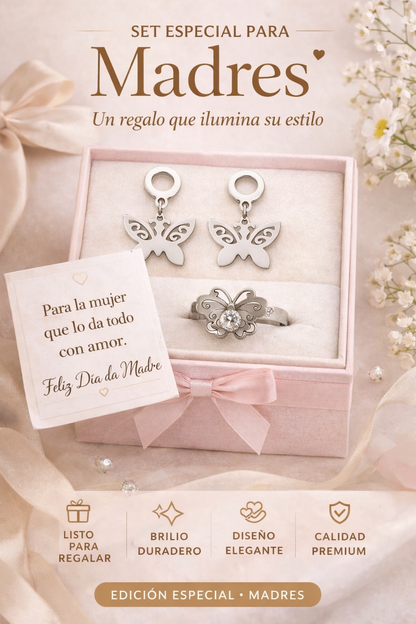 Set Mariposa Plateada 🦋