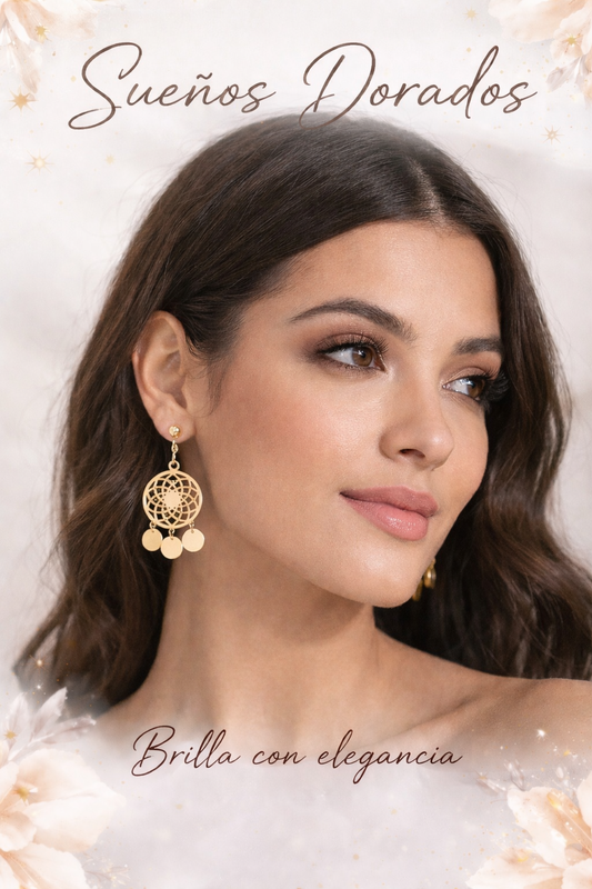 Aretes Sueños Dorados ✨