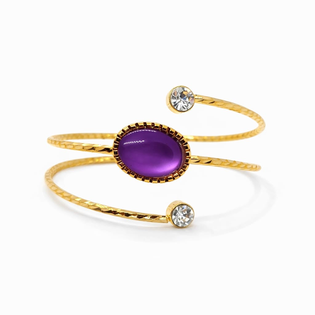 Pulsera Brazalete Dorado Toi et Moi – Diseño Espiral