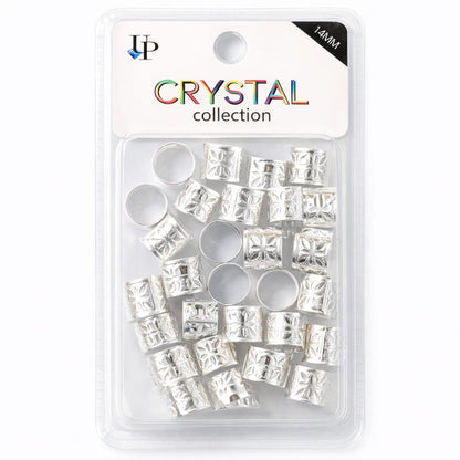 Paquete de anillos de aluminio para trenzas