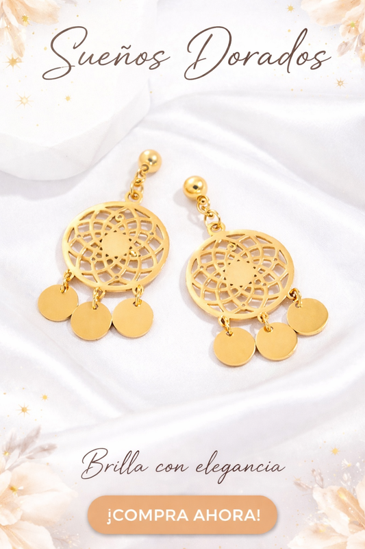 Aretes Sueños Dorados ✨