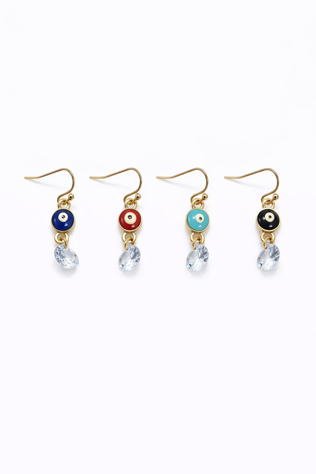 Aretes Ojo Protector – Acabado Dorado