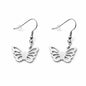 Pendientes colgantes de mariposa