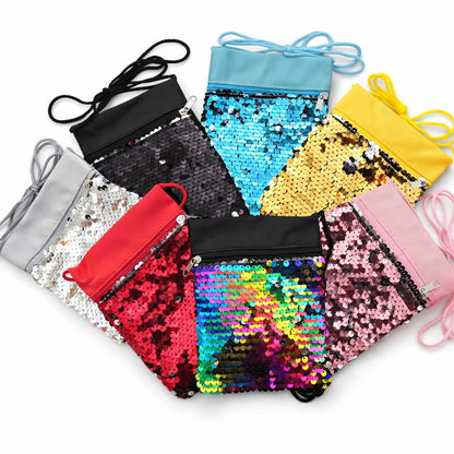 Carteras pequeñas de lentejuelas reversibles