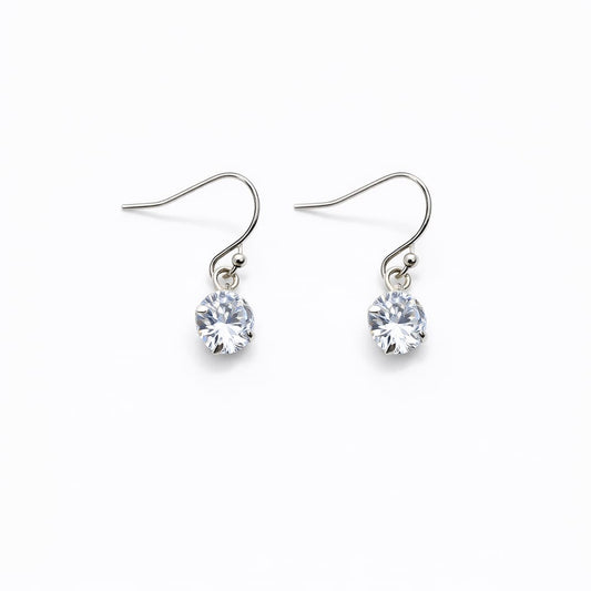 Aretes colgantes de plata 925 con circonita cúbica