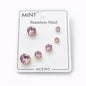 Set de Aretes Clásicos – Acero Inoxidable