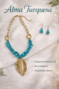 ✨ Set Alma Turquesa – Collar + Aretes ✨