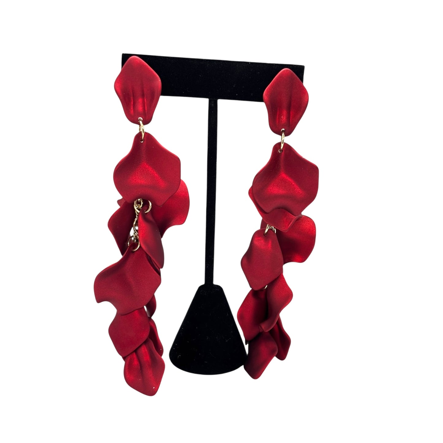 🌹 Aretes Flor Carmesí
