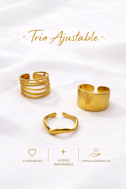 Tríos Ajustable Dorados✨