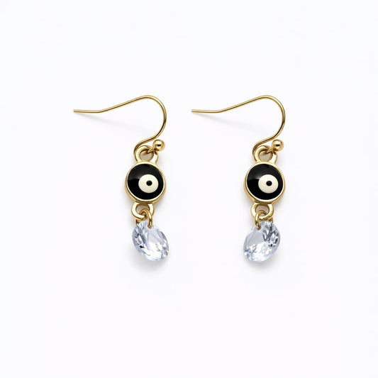 Aretes Ojo Protector – Acabado Dorado
